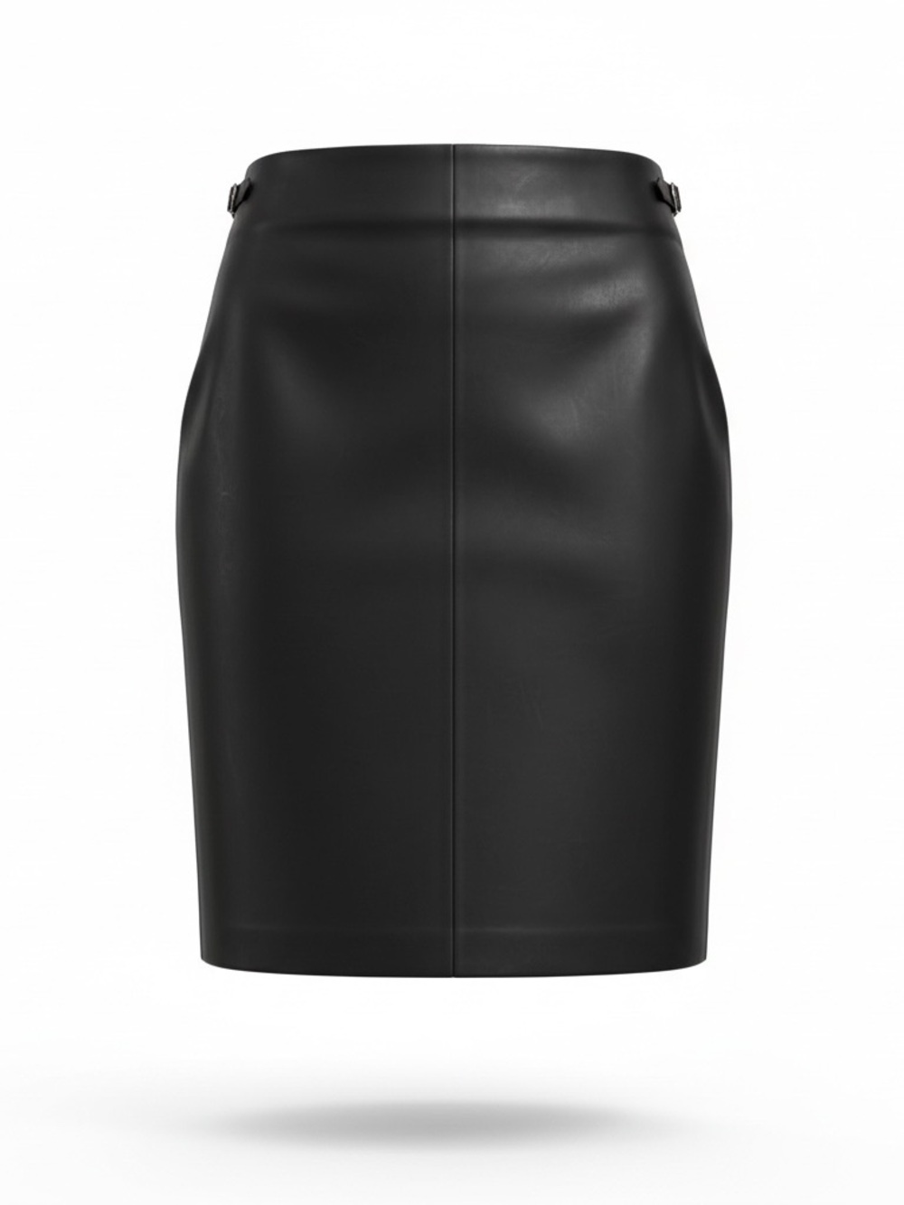 Vintage 90s Ralph Lauren Black Leather Mini Skirt